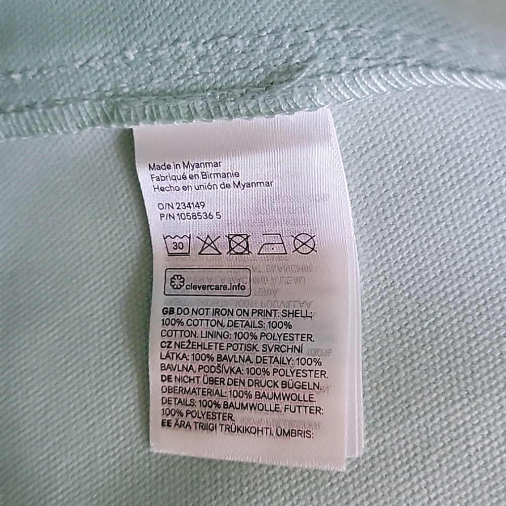 Mint canvas tote - Picture 5 of 10